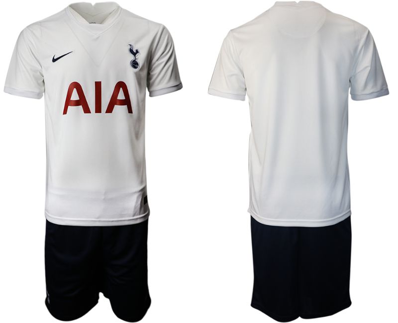 Men 2021-2022 Club Tottenham home white blank Nike Soccer Jersey->customized soccer jersey->Custom Jersey